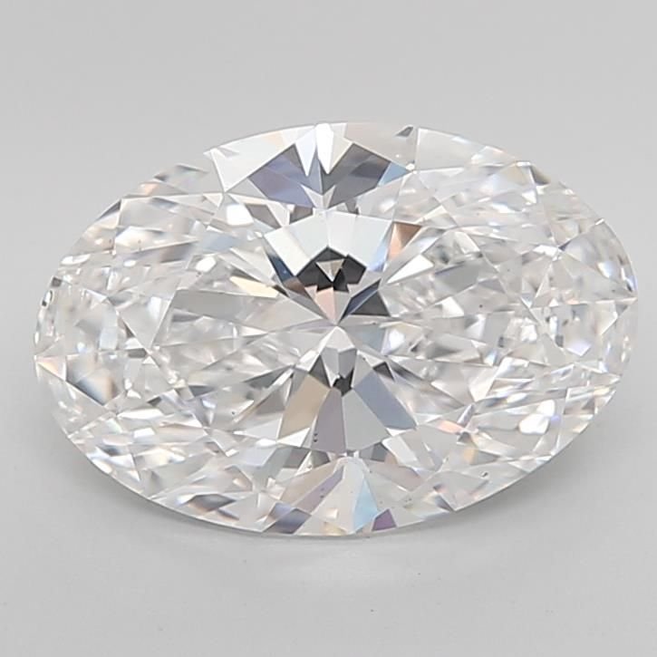 5.03ct E VS2 Rare Carat Ideal Cut Oval Lab Grown Diamond