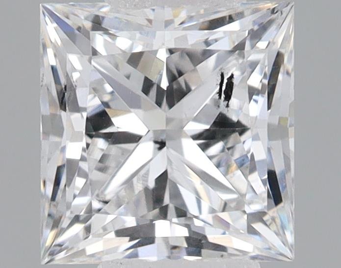 0.74ct E SI2 Rare Carat Ideal Cut Princess Lab Grown Diamond