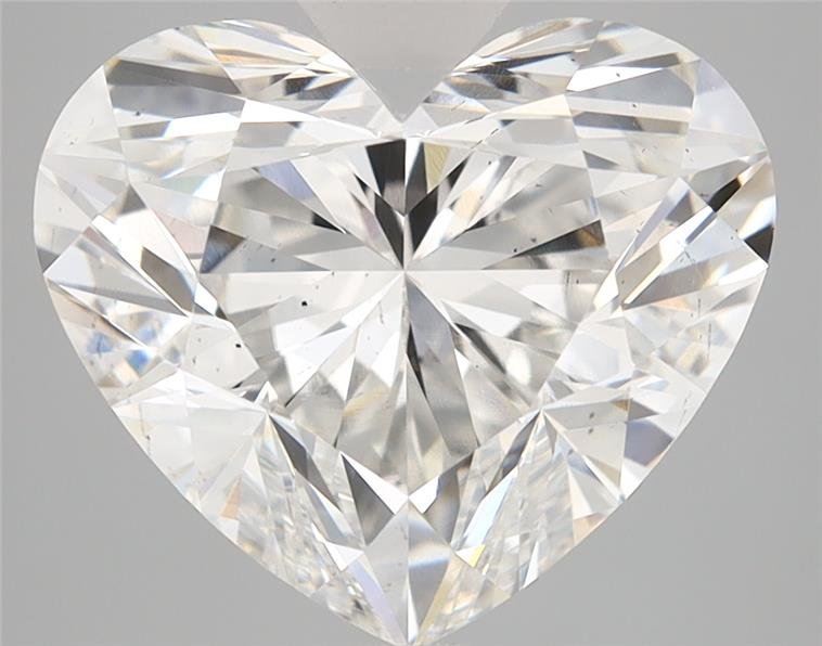 5.14ct F VS2 Rare Carat Ideal Cut Heart Lab Grown Diamond