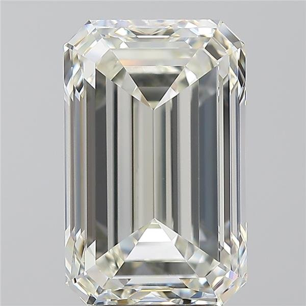 5.02ct K VVS2 Rare Carat Ideal Cut Emerald Diamond