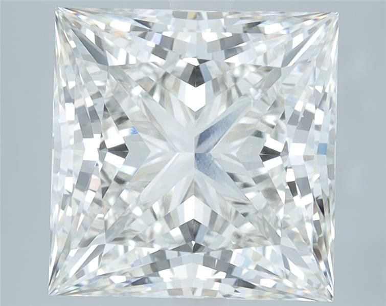 5.09ct H VVS2 Rare Carat Ideal Cut Princess Lab Grown Diamond