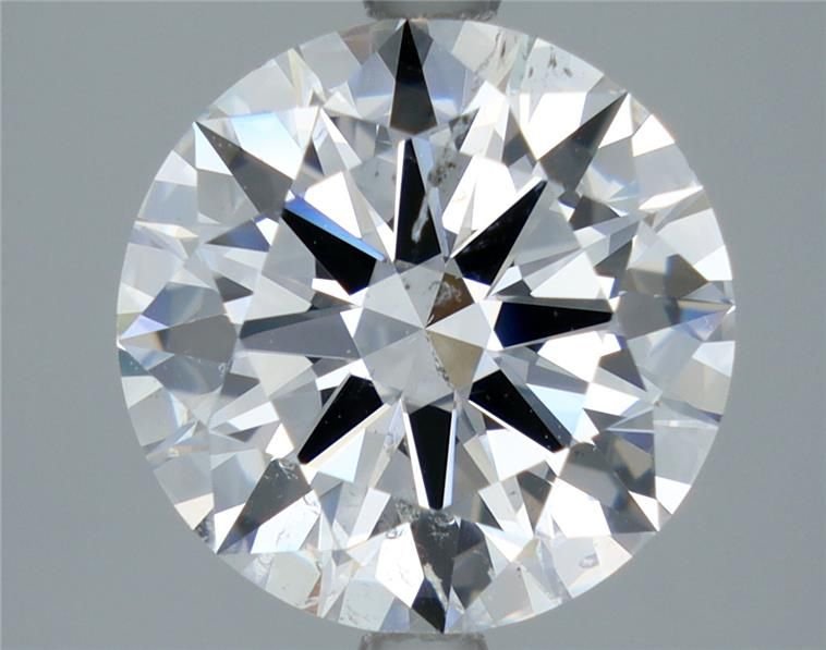 3.03ct E SI2 Rare Carat Ideal Cut Round Diamond