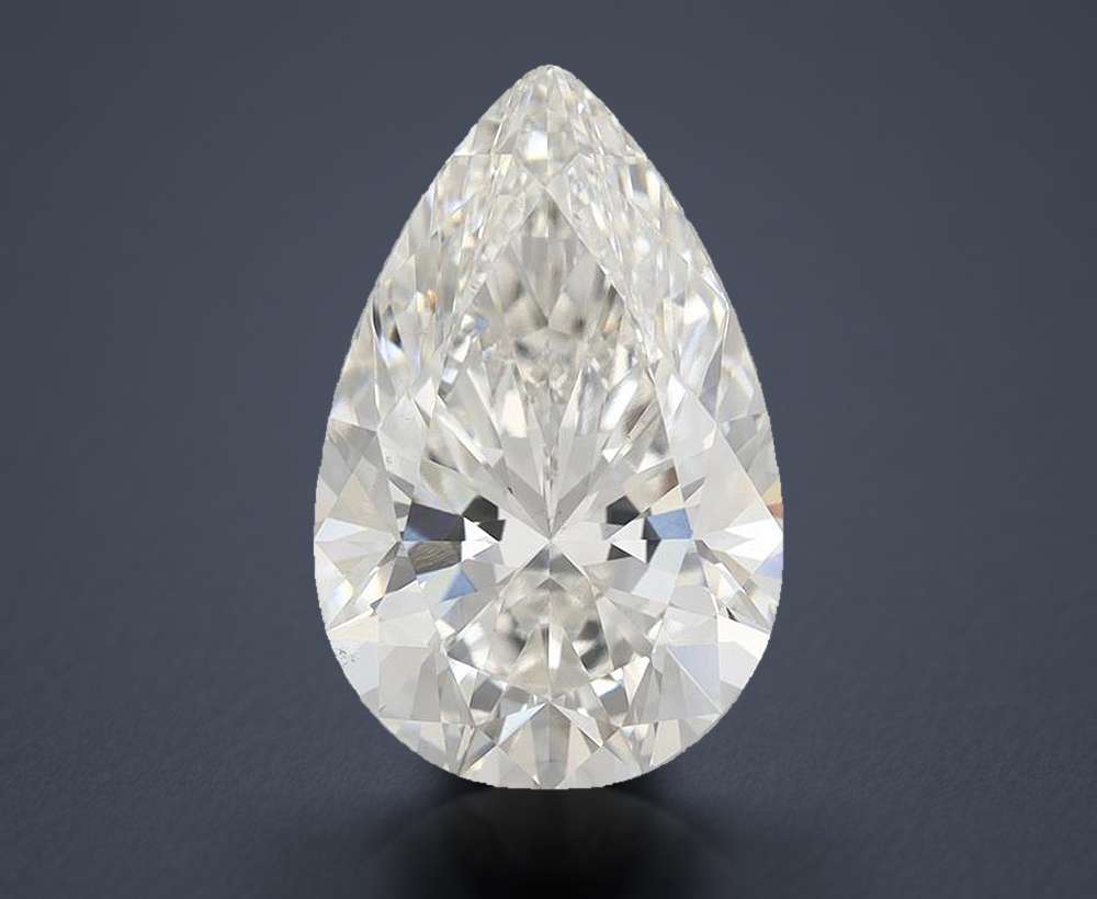 5.39 Carat Pear Lab Diamond