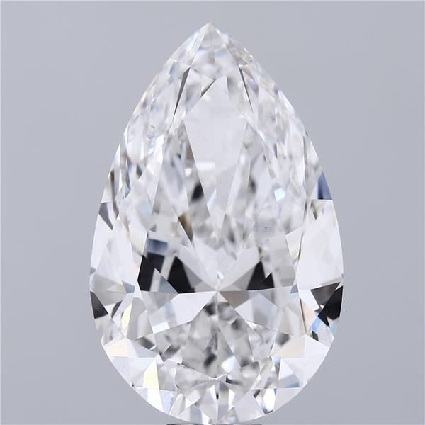 20.03ct E VS1 Rare Carat Ideal Cut Pear Lab Grown Diamond