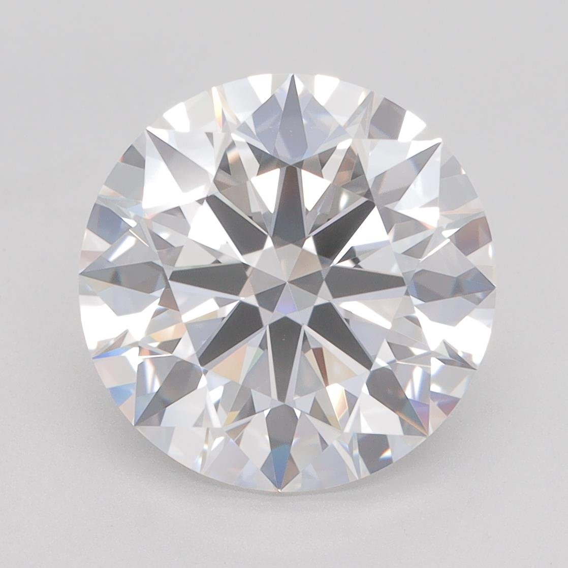 4.70ct F IF Rare Carat Ideal Cut Round Lab Grown Diamond