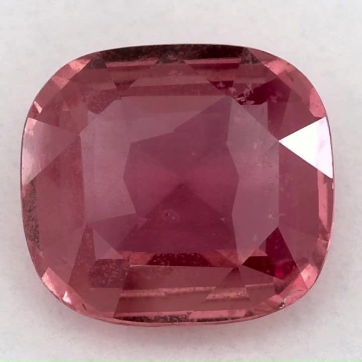 3.59 Carat Pink Cushion Sapphire