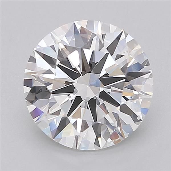 3.01ct F VVS2 Rare Carat Ideal Cut Round Lab Grown Diamond