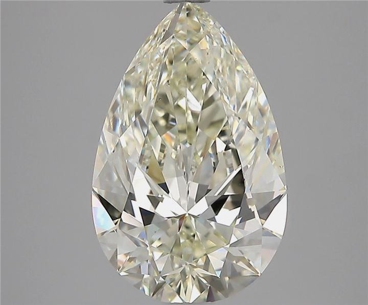 3.02ct J VS2 Rare Carat Ideal Cut Pear Diamond