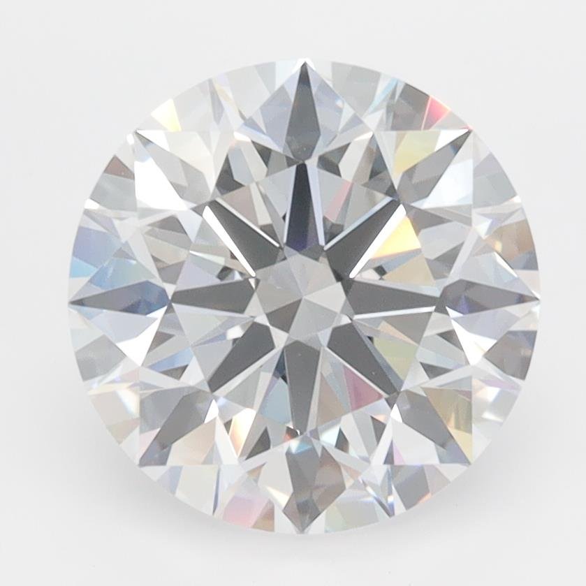 3.04ct D VVS1 Rare Carat Ideal Cut Round Lab Grown Diamond