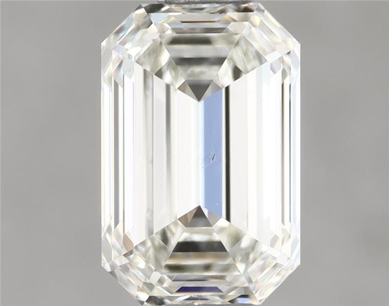 1.01ct K SI1 Rare Carat Ideal Cut Emerald Diamond