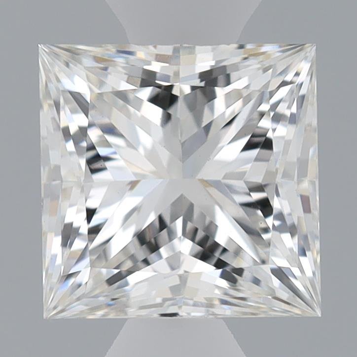 0.89ct F VVS2 Rare Carat Ideal Cut Princess Lab Grown Diamond