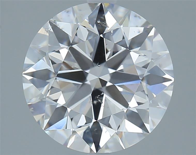 2.72ct D SI2 Rare Carat Ideal Cut Round Diamond