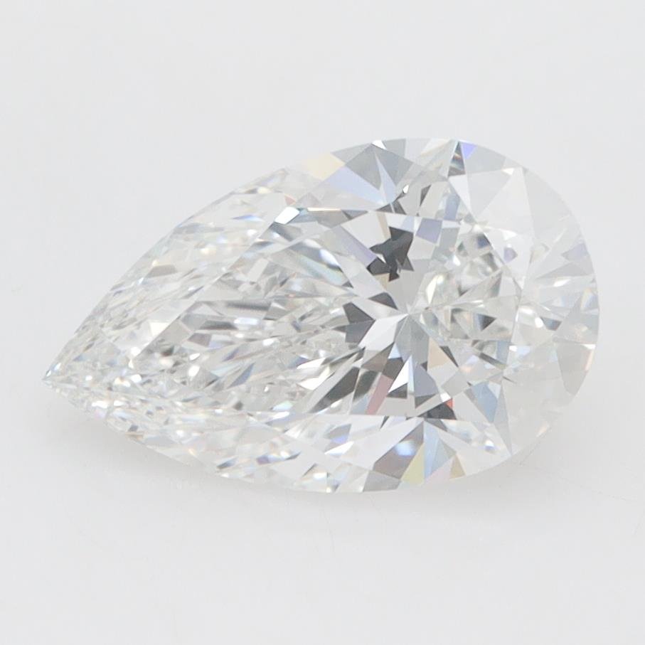 1.37ct F VVS2 Rare Carat Ideal Cut Pear Lab Grown Diamond