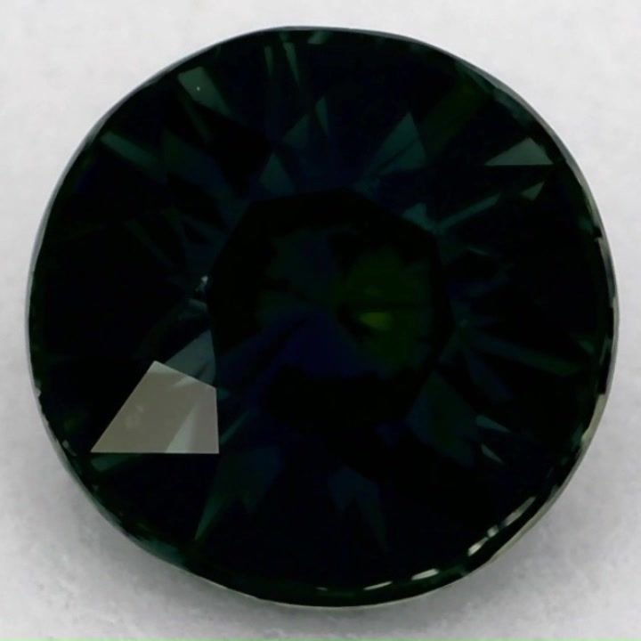 2.08 Carat Green Round Sapphire