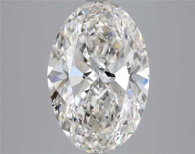 5.52ct H VS2 Rare Carat Ideal Cut Oval Lab Grown Diamond