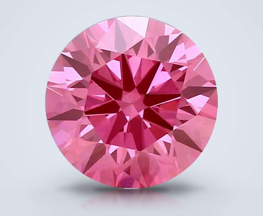 1.50 Ct. Fancy Vivid Pink Round Lab Diamond