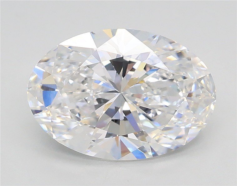 2.02ct D VS1 Rare Carat Ideal Cut Oval Lab Grown Diamond