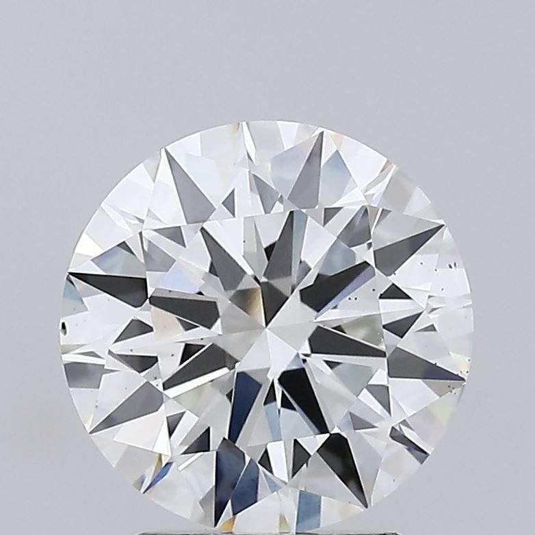 2.51ct H VS2 Rare Carat Ideal Cut Round Lab Grown Diamond