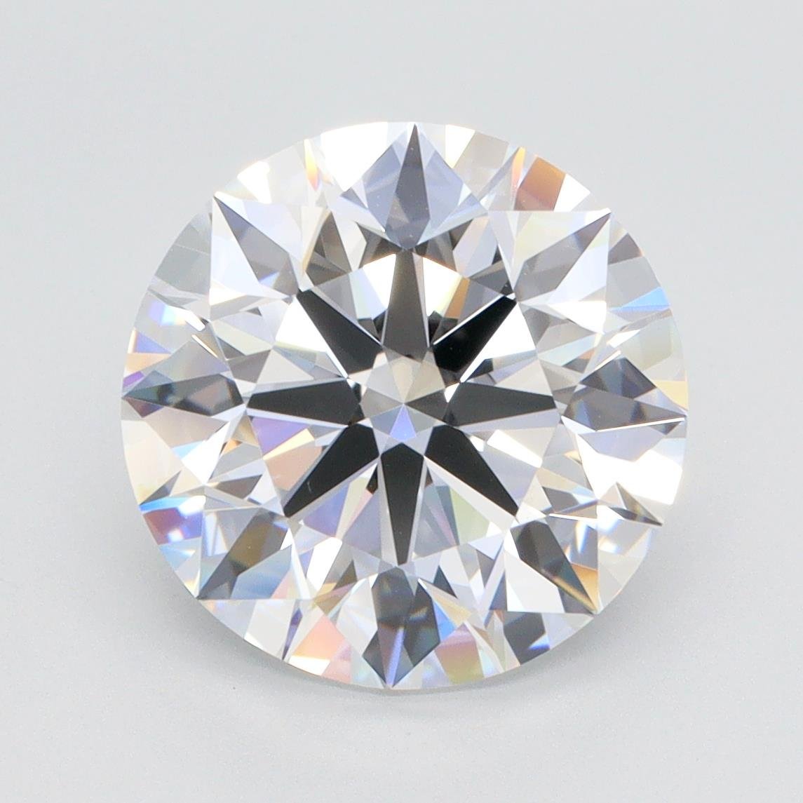 5.02ct E VS1 Rare Carat Ideal Cut Round Lab Grown Diamond