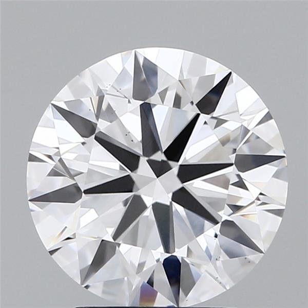 3.11ct D VS2 Rare Carat Ideal Cut Round Lab Grown Diamond