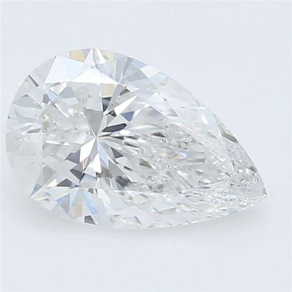 0.58ct E VS2 Rare Carat Ideal Cut Pear Lab Grown Diamond