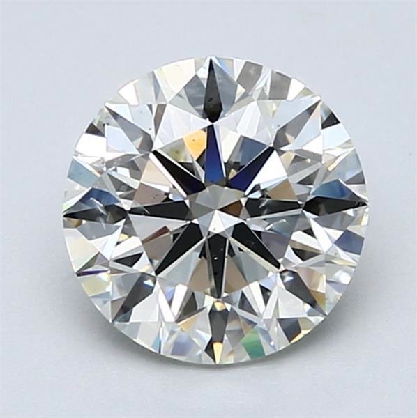 2.01ct J SI2 Rare Carat Ideal Cut Round Diamond