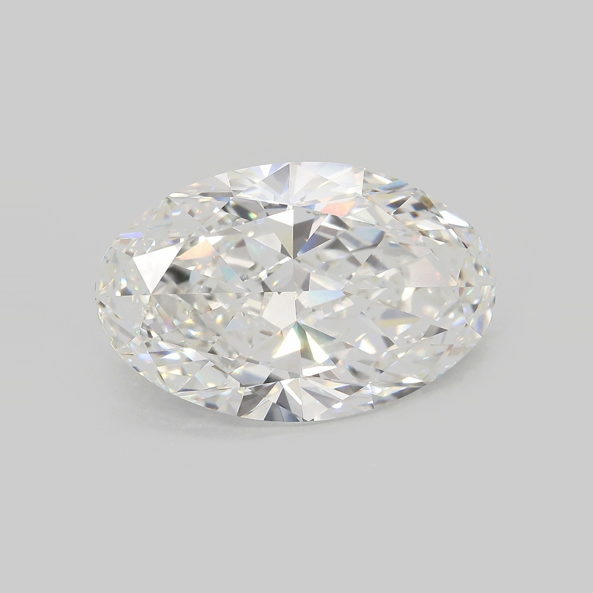 15.68ct F VVS2 Very Good Cut Oval Lab Grown Diamond