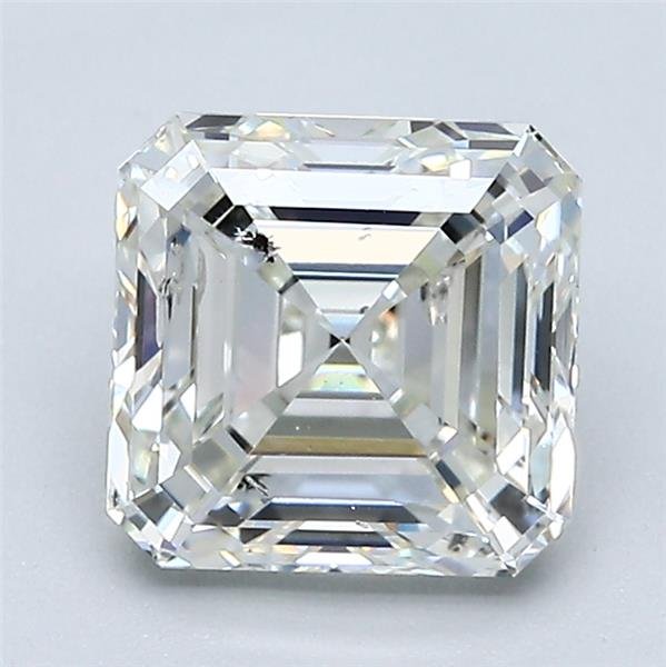 2.03ct J SI2 Rare Carat Ideal Cut Asscher Diamond