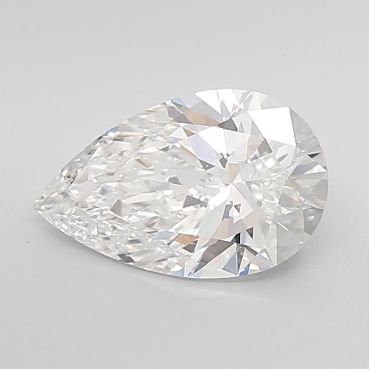 3.06ct E VS1 Rare Carat Ideal Cut Pear Lab Grown Diamond
