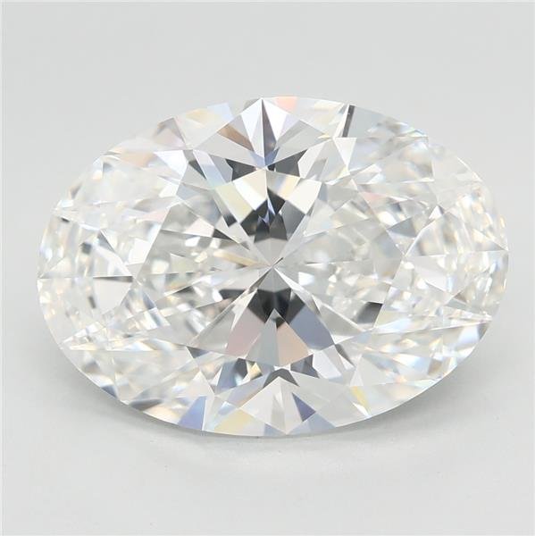 4.01ct F VVS2 Rare Carat Ideal Cut Oval Lab Grown Diamond