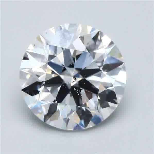 5.03ct D SI2 Rare Carat Ideal Cut Round Diamond