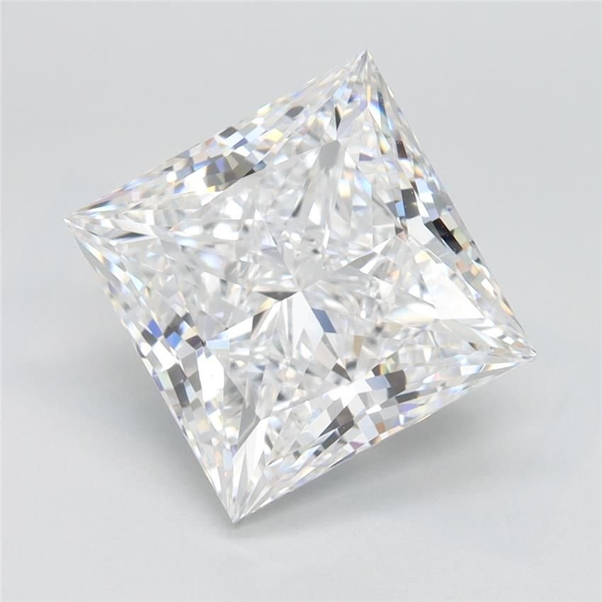 4.14ct D VVS1 Rare Carat Ideal Cut Princess Lab Grown Diamond