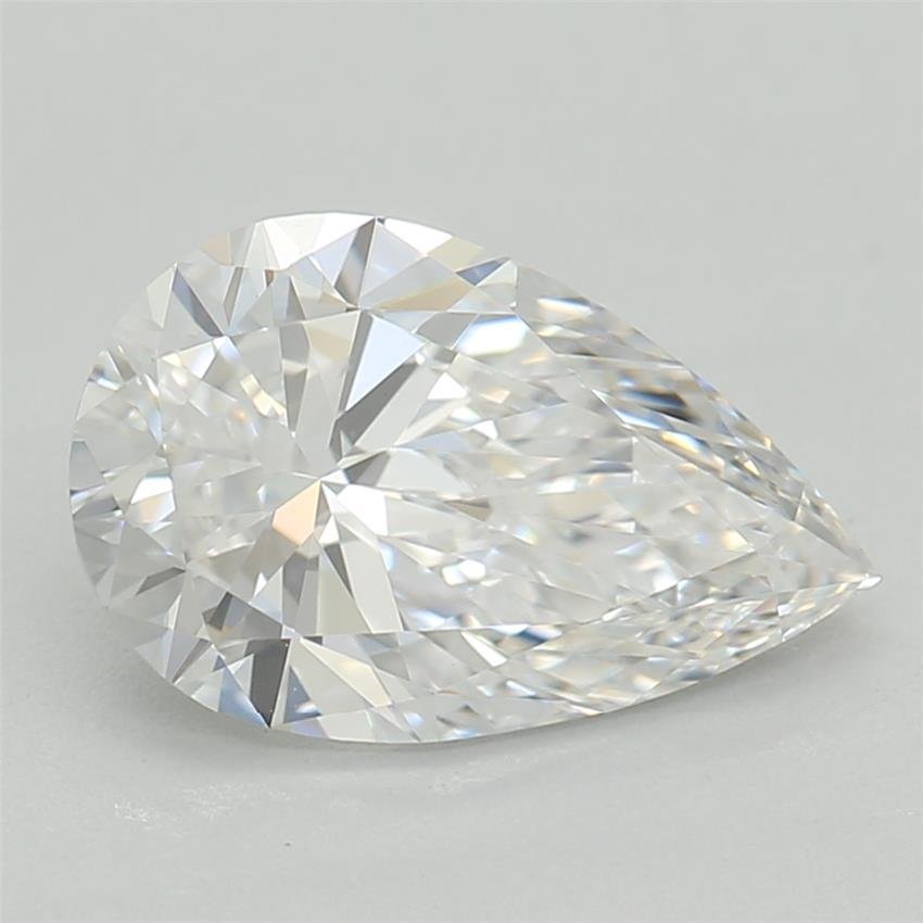 1.08ct D VVS2 Rare Carat Ideal Cut Pear Lab Grown Diamond
