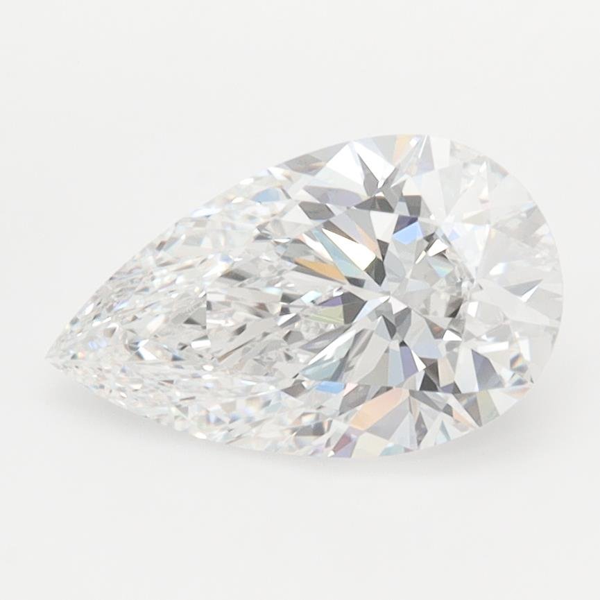 1.51ct D VVS2 Rare Carat Ideal Cut Pear Lab Grown Diamond