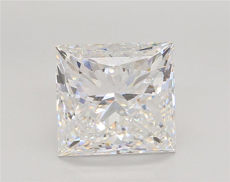 5.03ct E VS2 Rare Carat Ideal Cut Princess Lab Grown Diamond