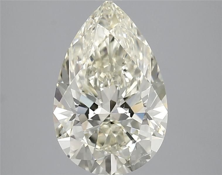 3.01ct K SI1 Rare Carat Ideal Cut Pear Diamond
