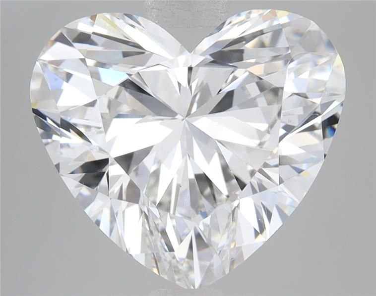 5.08ct F VS1 Rare Carat Ideal Cut Heart Lab Grown Diamond