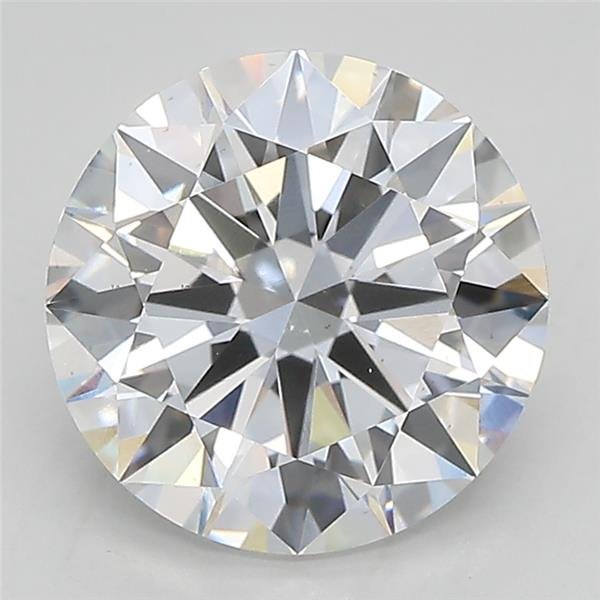 3.01ct D VS2 Excellent Cut Round Lab Grown Diamond