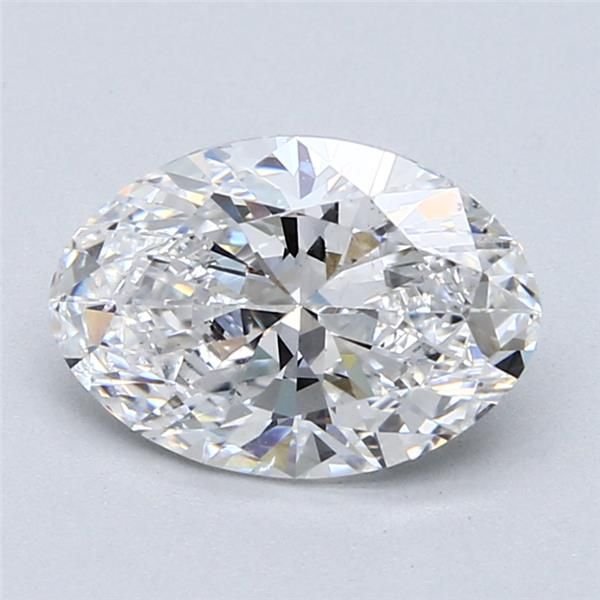 2.01ct D SI1 Rare Carat Ideal Cut Oval Diamond