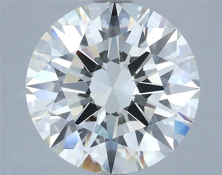 5.01ct J VS2 Rare Carat Ideal Cut Round Diamond