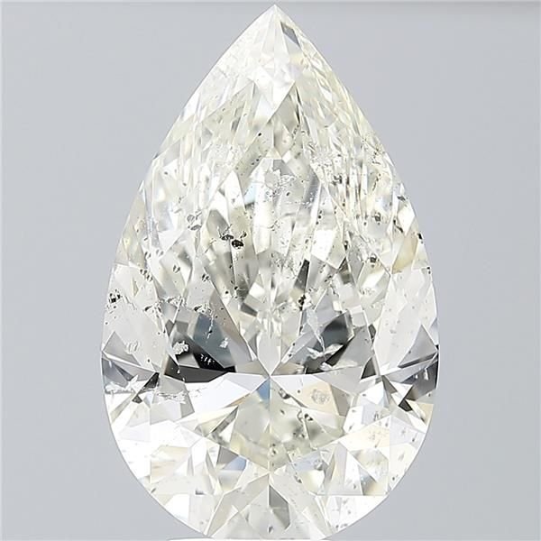7.03ct J SI2 Rare Carat Ideal Cut Pear Diamond