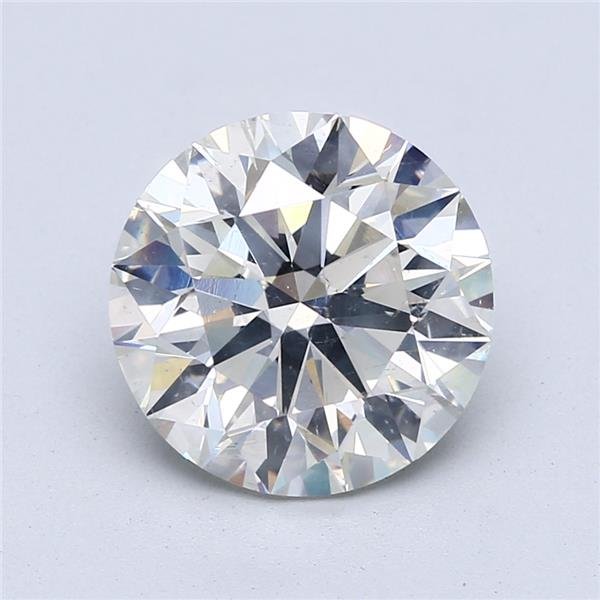 4.70ct I SI2 Rare Carat Ideal Cut Round Diamond