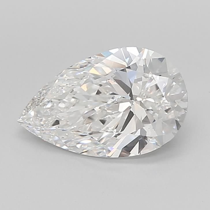3.01ct E VS2 Rare Carat Ideal Cut Pear Lab Grown Diamond