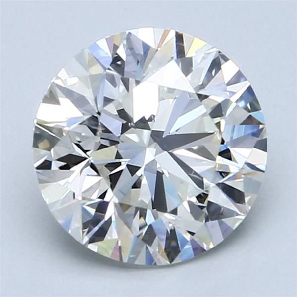 3.01ct I SI1 Rare Carat Ideal Cut Round Diamond