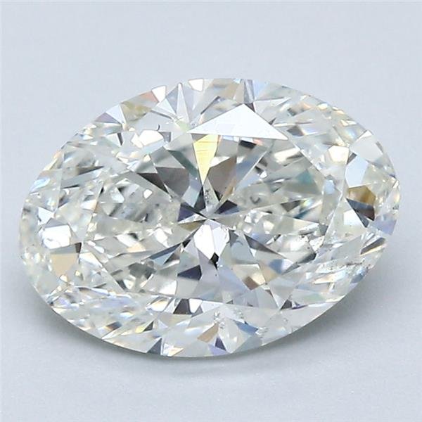 2.01ct H SI1 Rare Carat Ideal Cut Oval Diamond