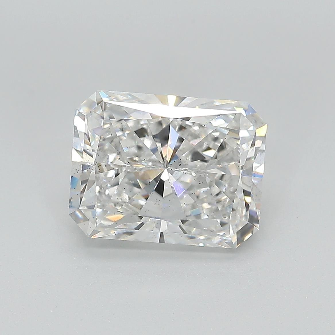 3.00ct E SI1 Rare Carat Ideal Cut Radiant Lab Grown Diamond