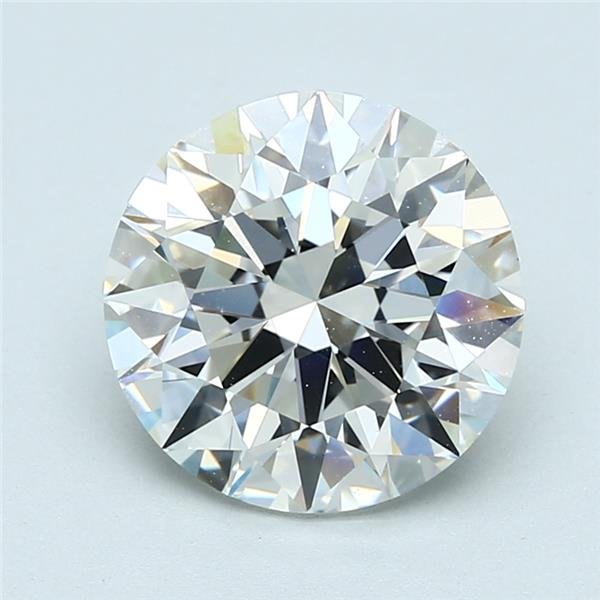 3.71ct G VVS2 Rare Carat Ideal Cut Round Diamond