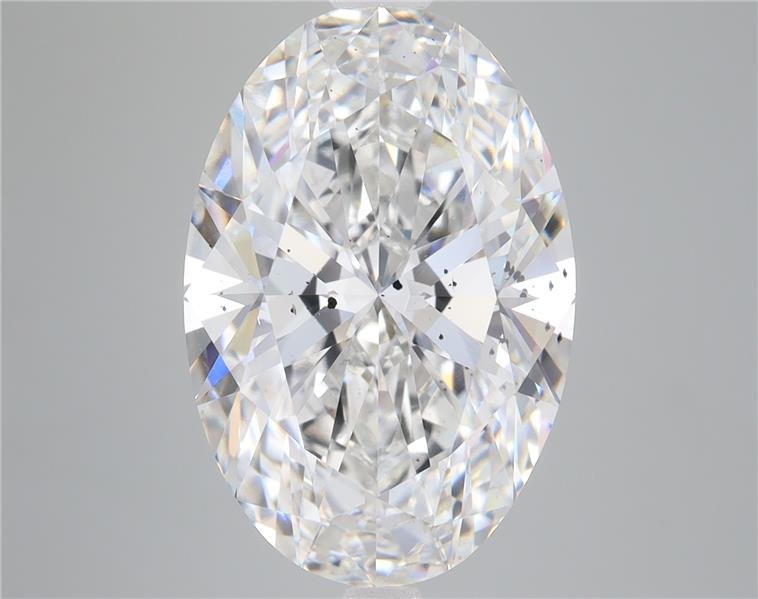 8.37ct F SI2 Rare Carat Ideal Cut Oval Lab Grown Diamond