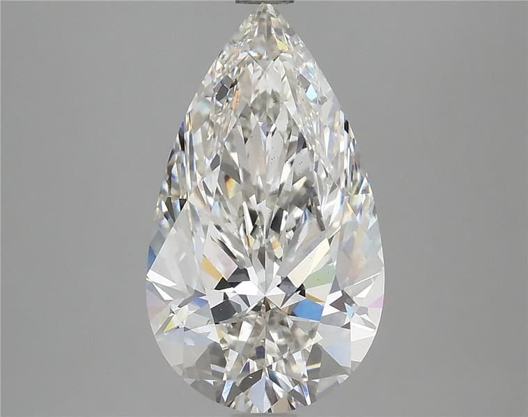 3.94ct H VS2 Rare Carat Ideal Cut Pear Lab Grown Diamond