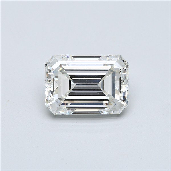 6.03ct H VS2 Rare Carat Ideal Cut Emerald Diamond